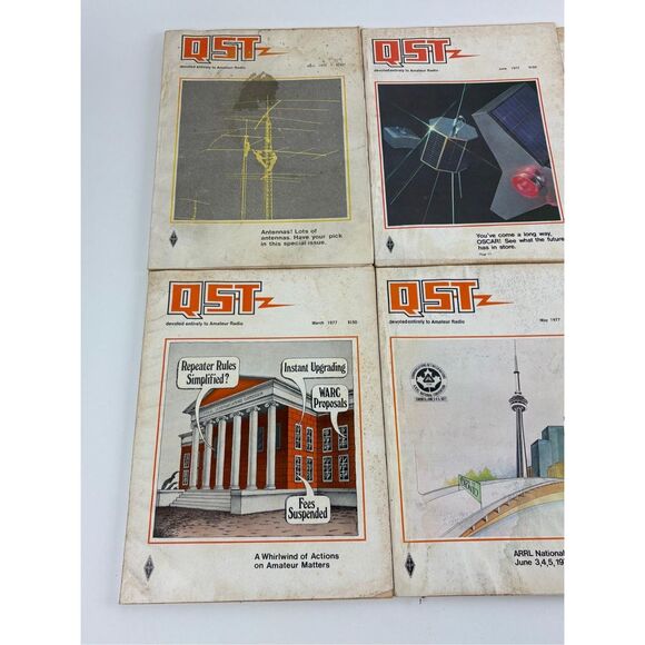 Vintage QST Amateur Radio Magazines Lot of 10 1977 EV2355 - Picture 2 of 13